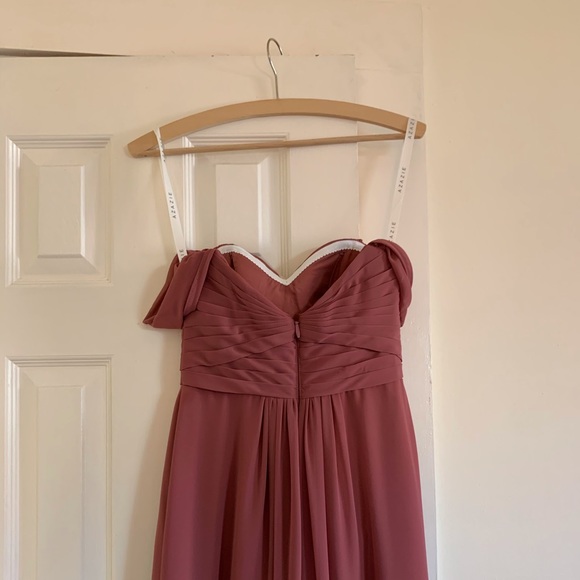 Azazie Millie dress in desert rose custom size - Picture 4 of 4
